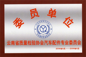 云南省质量检验协会汽车配件专业委员会委员单位